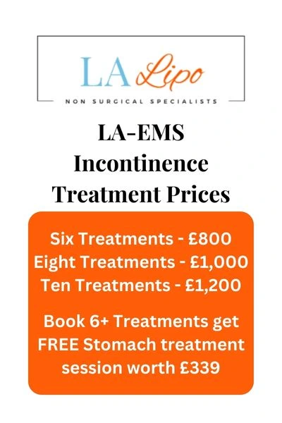 LA-EMS Incontinence Treatment Prices Greater London (Redbridge)