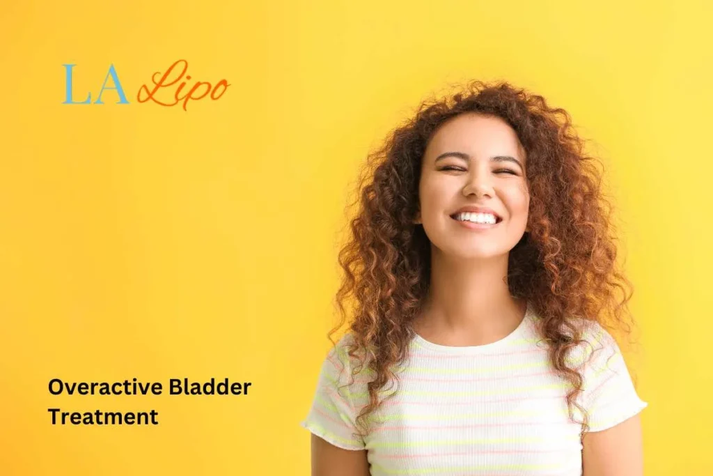 woman smiling about overactive bladder treatment Greater London (Redbridge) solutions