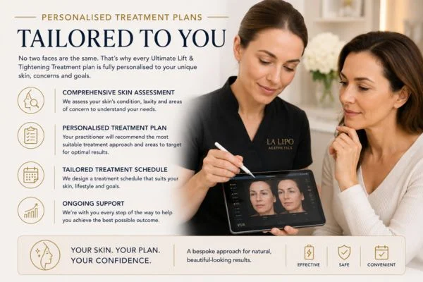 book a consultation about your ultimate lift and tighten treatment Greater London (Redbridge)